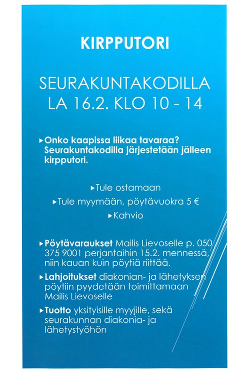 Diakonian- ja lähetyksen kirpputori ja myyjäiset Diakonian- ja lähetyksen kirpputori ja myyjäiset